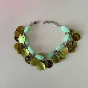 Fun Green and Silver Bracelet